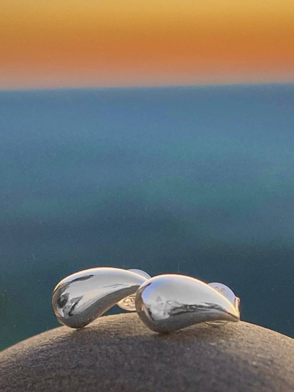 .925 Sterling Silver Small Teardrop Earrings, Boutique